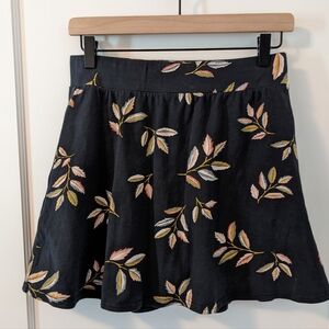 Pact Skirt Womens Medium Floral Pockets